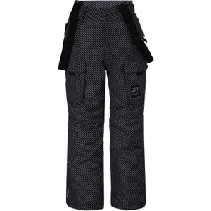 2117 LILLHEM Dětské lyžařské kalhoty, černá, veľkosť 164