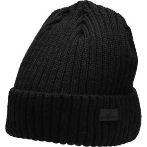 4F WINTER CAP Pánská zimní čepice, černá, velikost