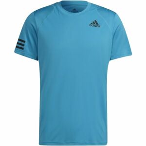 adidas CLUB 3 STRIPES TENNIS T-SHIRT Pánské tenisové tričko, modrá, velikost XL
