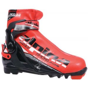 Alpina N COMBI JR Juniorská kombi obuv na bězecké lyžování, červená, veľkosť 35