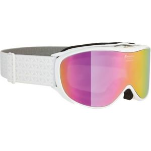 Alpina Sports CHALLENGE 2.0 MM Unisexové sjezdové brýle, bílá, velikost UNI