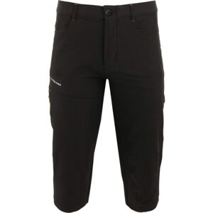 ALPINE PRO NOEW Pánské outdoorové 3/4 kalhoty, černá, velikost