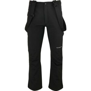 ALPINE PRO DELAN Pánské lyžařské kalhoty, černá, velikost XL