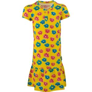 ALPINE PRO KORDO Dětská šaty, žlutá, velikost 140-146