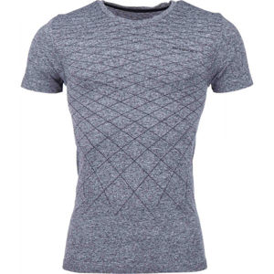Arcore GREY Pánské bezešvé triko, Tmavě šedá, velikost M