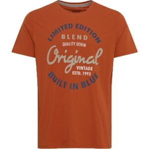 BLEND REGULAR FIT Pánské tričko, oranžová, veľkosť XL