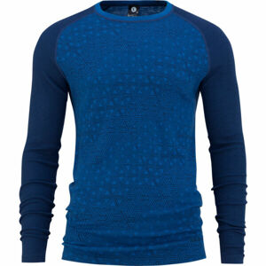 Bula GEO MERINO WOOL CREW Modrá XL - Pánské triko s dlouhým rukávem