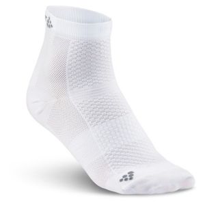 Craft COOL MID 2-PACK Sportovní ponožky, Bílá, velikost 34-36