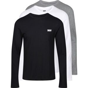 DKNY WARRIOR Pánské tričko s dlouhým rukávem, černá, velikost