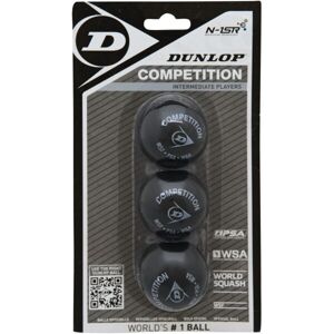 Dunlop COMP 3BBL Míček na squash, černá, velikost