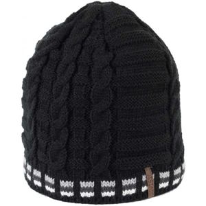 Finmark DIVISION Pánská pletená čepice, černá, velikost