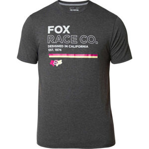 Fox ANALOG SS TECH TEE tmavě šedá M - Pánské triko