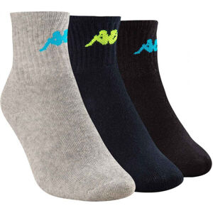 Kappa TRI 3PACK Dětské ponožky, modrá, veľkosť 27-30