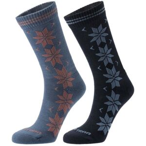 KARI TRAA VINST WOOL SOCK 2PK Dámské vlněné ponožky, modrá, velikost 36-38