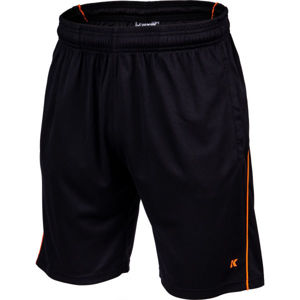 Kensis TIMI Pánské šortky, Černá,Oranžová, velikost XL
