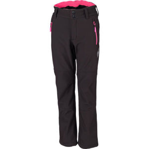Lewro ORES Dívčí softshellové kalhoty, Černá, velikost 164-170