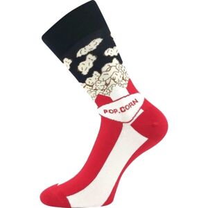 Lonka POPCORN Unisex ponožky, bílá, velikost 39-42