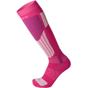 Mico LIGHT WEIGHT NATURAL MERINO SKI SOCKS růžová L - Lyžařské ponožky