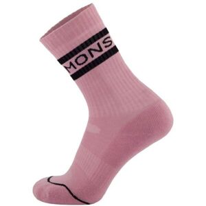 MONS ROYALE SIGNATURE CREW Unisex ponožky z merino vlny, černá, velikost 35-38