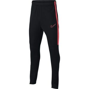 Nike DRY ACDMY PANT KPZ B Dětské sportovní kalhoty, Černá,Lososová, velikost S