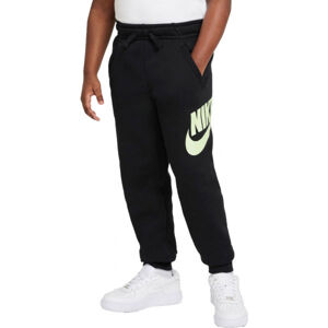 Nike NSW CLUB+HBR PANT B Chlapecké kalhoty, Černá,Světle zelená, velikost M