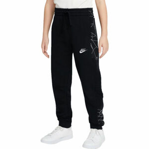 Nike NSW PANT CLUB AOP B Chlapecké tepláky, černá, velikost XL