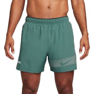 Nike CHALLENGER FLASH Pánské běžecké šortky, tmavě zelená, velikost