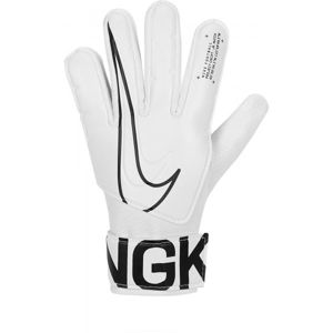 Nike GOALKEEPER MATCH JR Dětské brankářské rukavice, Bílá,Černá, velikost 5