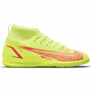 Nike MERCURIAL SUPERFLY 8 CLUB Dětské sálovky, reflexní neon, velikost 33.5