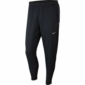 Nike RUN DVN ESNTL WVN PANT FL M Pánské běžecké kalhoty, Černá,Bílá, velikost L
