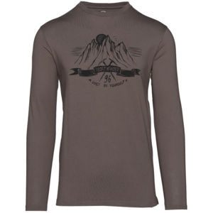 Northfinder ORGEJ Pánské tričko, Hnědá,Černá, velikost XL
