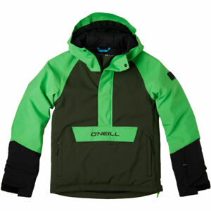 O'Neill ANORAK JACKET Chlapecká lyžařská/snowboardová bunda, Khaki,Zelená,Černá, velikost