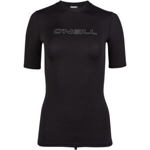 O'Neill BIDART SKIN S/SLV Dámské plavecké tričko, černá, velikost L