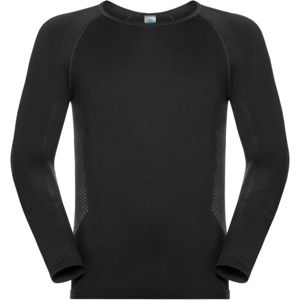Odlo SUW MEN'S TOP L/S CREW NECK PERFORMANCE ESSENTIALS WARM černá M - Pánské funkční tričko