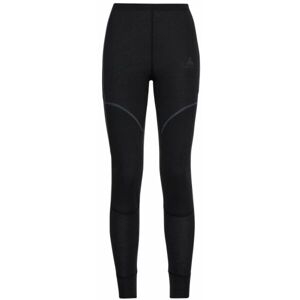 Odlo W BL BOTTOM LONG ACTIVE X-WARM ECO Dámské funkční kalhoty, černá, velikost XL