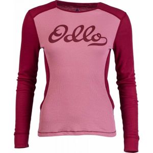 Odlo SUW WOMEN'S TOP L/S CREW NECK ORIGINALS WARM Dámské funkční triko, růžová, velikost XL