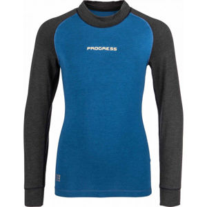 Progress CC NDRD Dívčí funkční triko s dlouhým rukávem, světle modrá, velikost 104