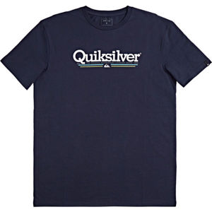 Quiksilver TROPICAL LINES SS Pánské triko, tmavě modrá, velikost M