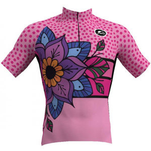 Rosti MANDALA W růžová XL - Dámský cyklistický dres