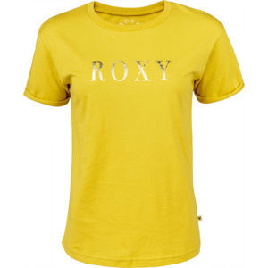 Roxy EPIC AFTERNOON WORD Dámské tričko, žlutá, velikost S