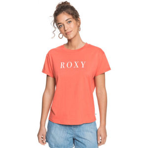Roxy EPIC AFTERNOON WORD Dámské tričko, Oranžová,Bílá, velikost L