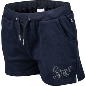 Russell Athletic SCTRIPCED SHORTS Dámské šortky, Tmavě modrá,Stříbrná, velikost XS