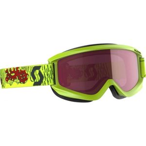 Scott AGENT JR AMPLIFIER Dětské lyžařské brýle, reflexní neon, veľkosť UNI