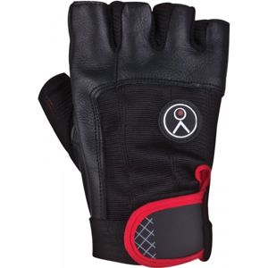 Spokey FIKS Fitness rukavice, Černá,Červená, velikost XL