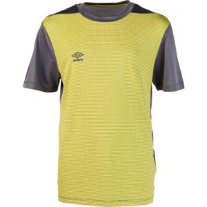 Umbro TICKING POLY TEE JNR TRAINING Chlapecké sportovní triko, Žlutá,Tmavě šedá, velikost S