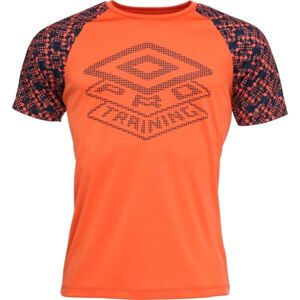 Umbro PRO TRAINING ACTIVE GRAPHIC Pánské sportovní triko, oranžová, velikost S