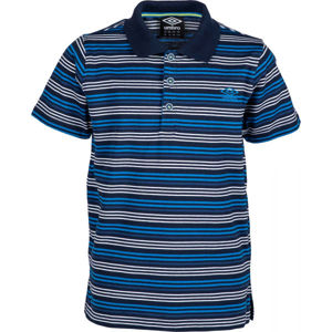 Umbro PERRY Dětské polo tričko, Modrá,Bílá,Černá, velikost 152-158