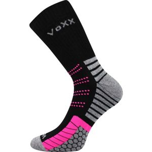 Voxx LAURA 19 Outdoorové ponožky, Černá,Šedá,Reflexní neon, velikost 23-25