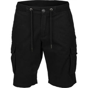 Willard ASVALD Pánské plátěné šortky, černá, velikost XL